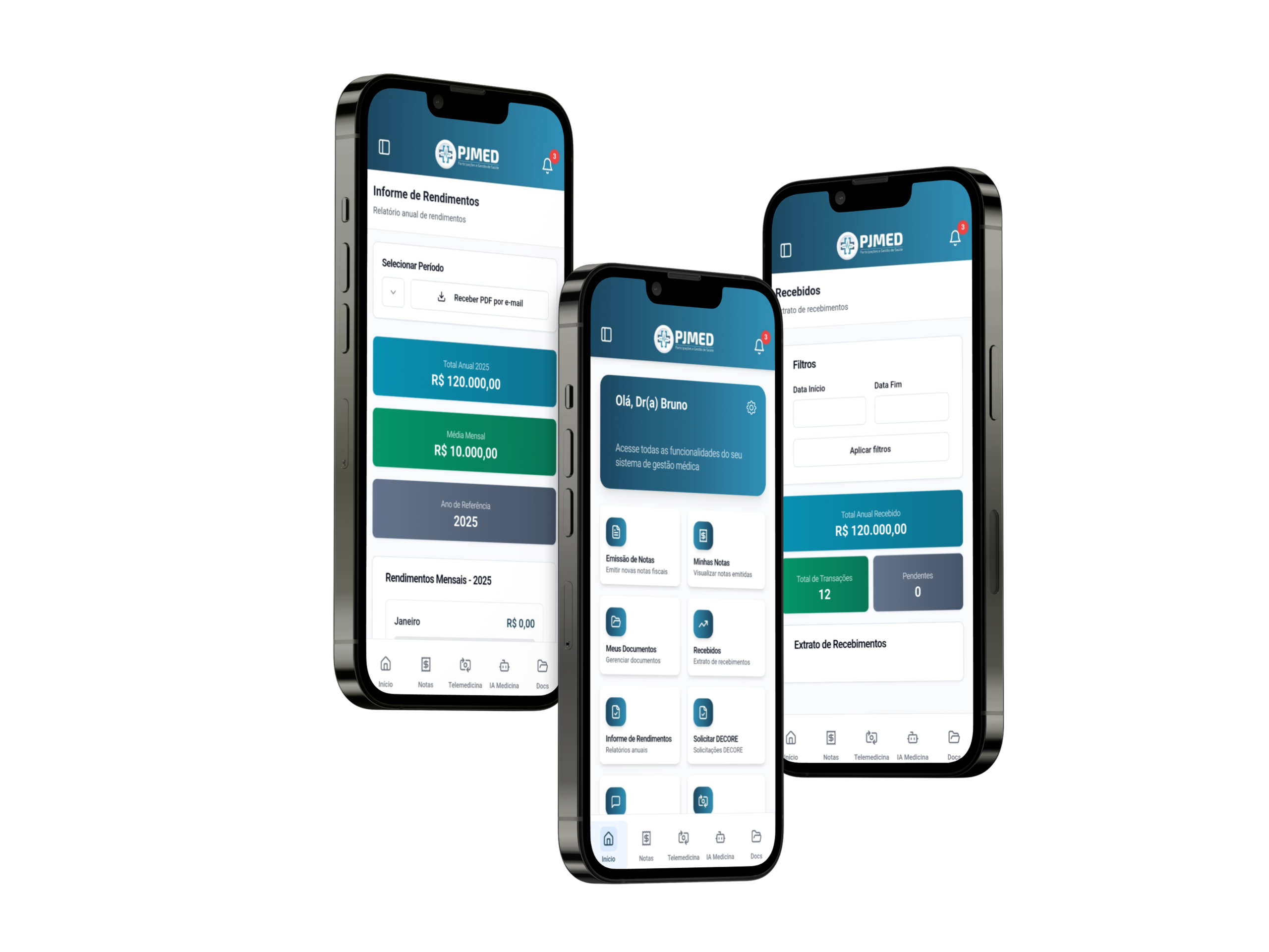 img smartphones com aplicativo PJMED